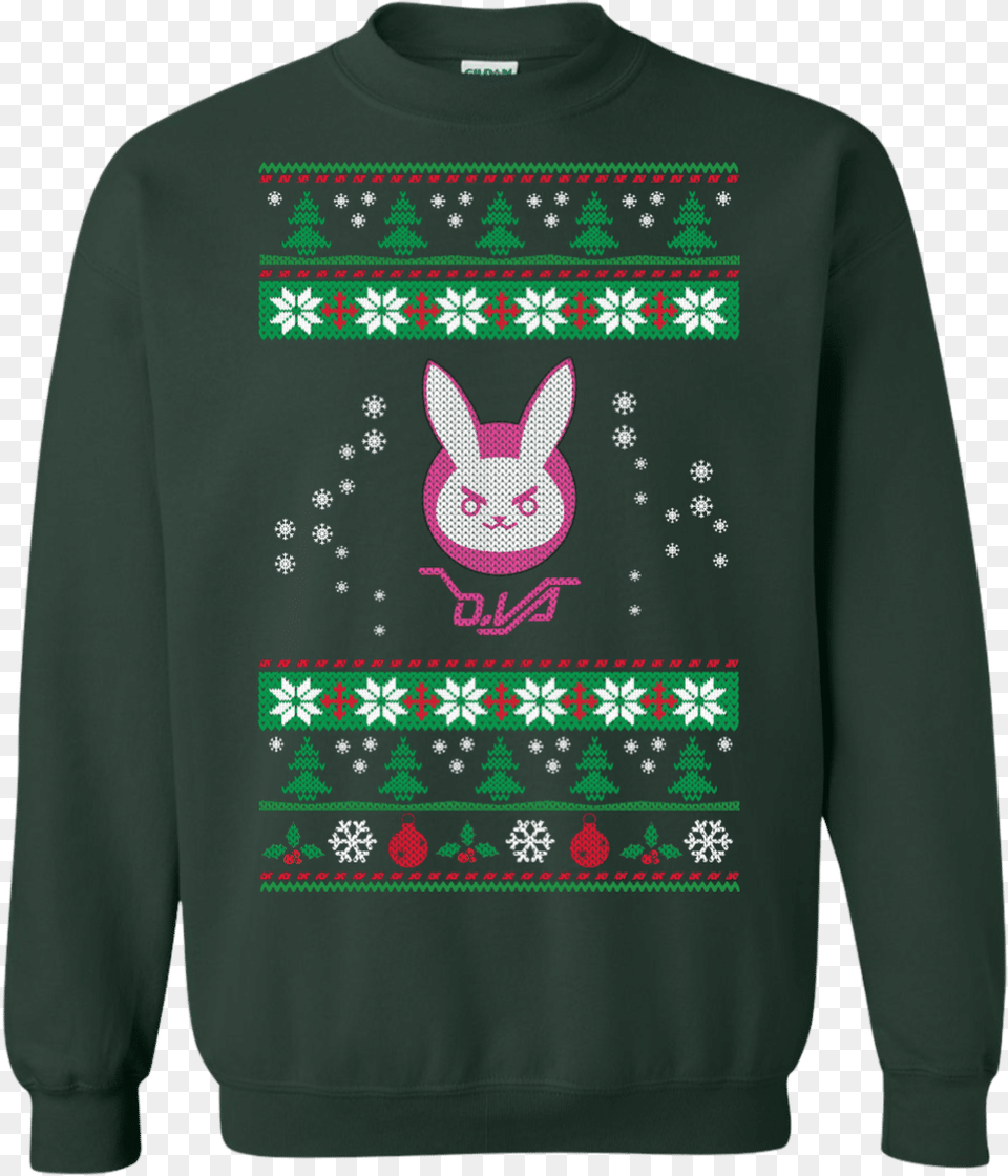 Va Bunny Spray Ugly Sweater For Christmas Electric City Scranton Pennsylvania Shirt, Clothing, Hoodie, Knitwear, Sweatshirt Png