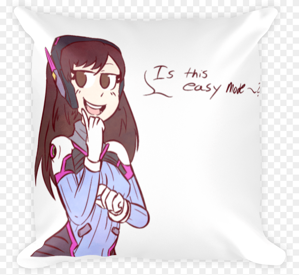 Va Is This Easy Mode Dva, Cushion, Home Decor, Book, Comics Free Png Download