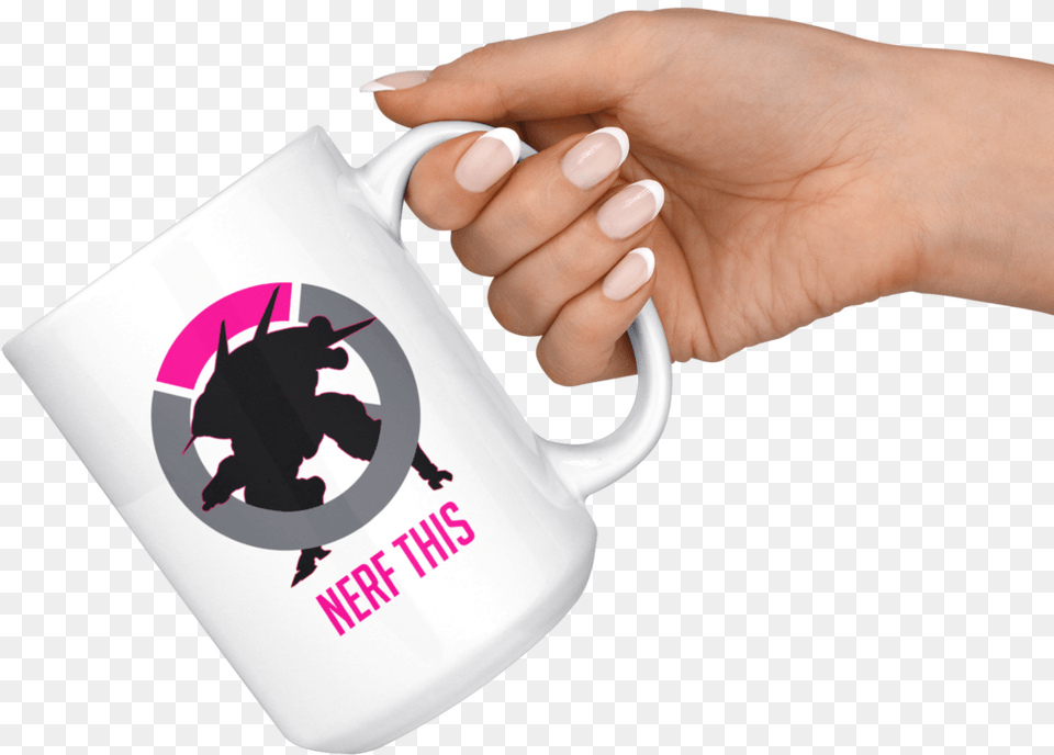 Va Mech Nerf This Mug Mug, Body Part, Person, Cup, Hand Free Png