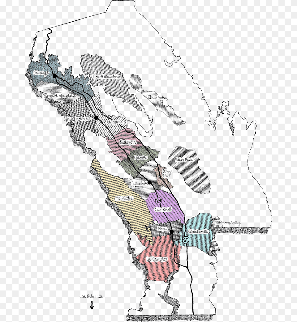 Vaca Mountains Wine Map, Plot, Chart, Atlas, Diagram Png Image