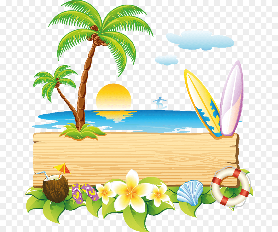 Vacation Beach Transparent Summer Clipart, Water, Nature, Outdoors, Sea Free Png