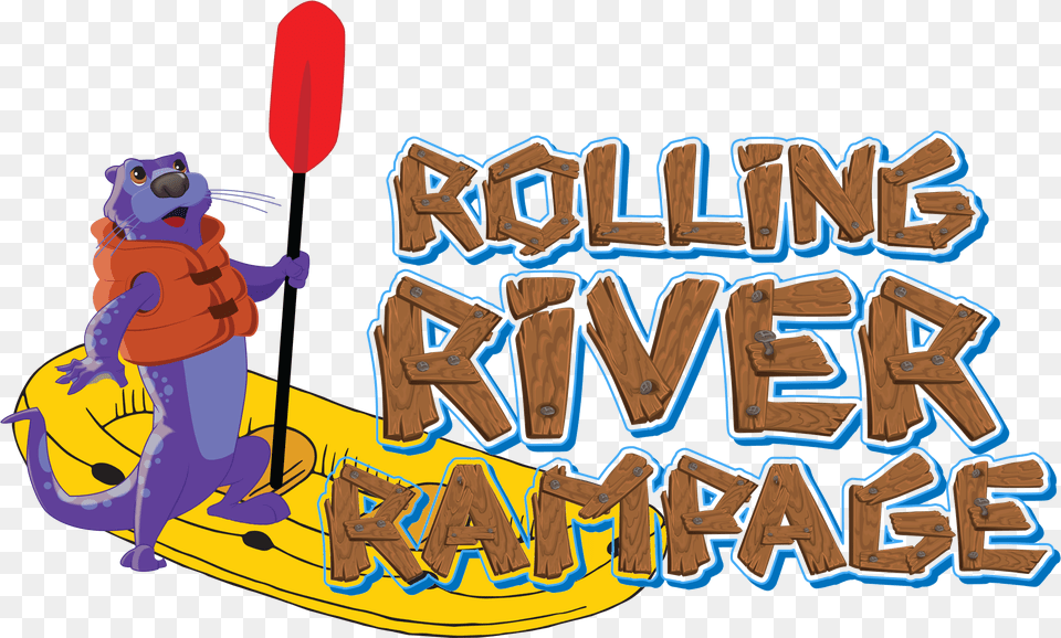 Vacation Bible School Rolling River Rampage Logo, Bulldozer, Machine, Oars Free Transparent Png