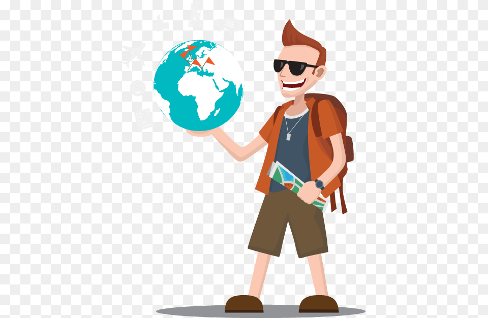Vacation Clipart Travel Safety, Person, Boy, Child, Male Png Image