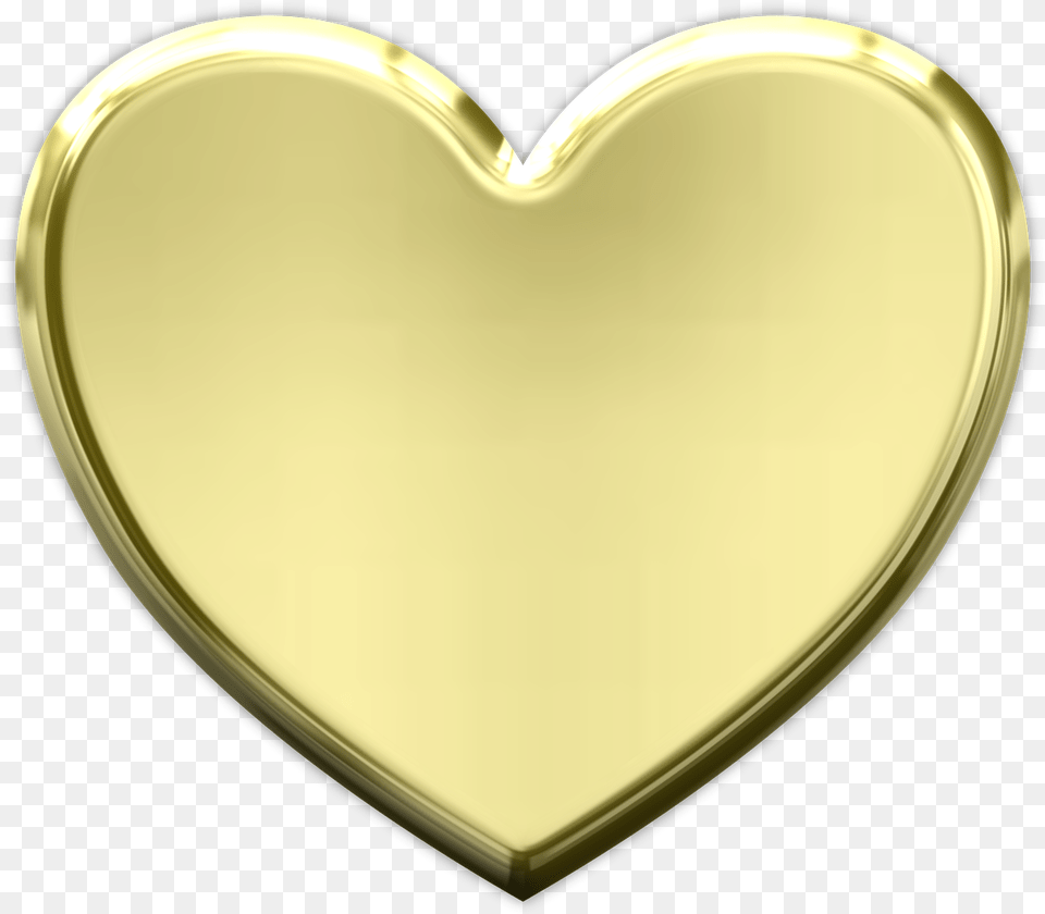 Vacation Heart Metallic Valentine Love Metal Gold Zolotoe Serdce, Plate Png Image