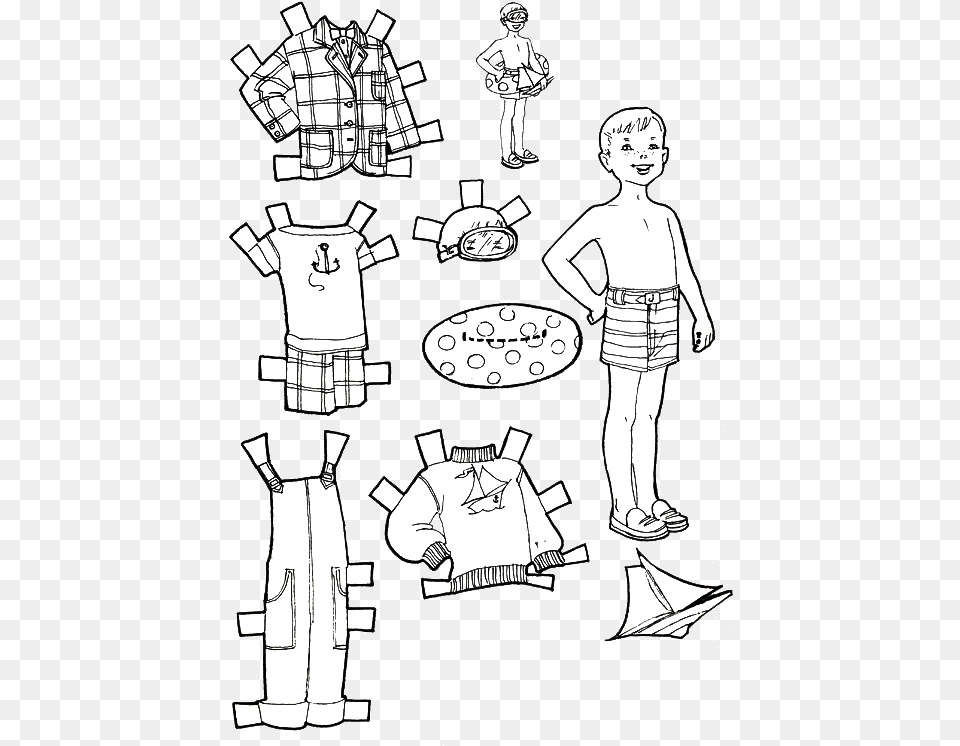 Vacation Paper Dolls To Color And Cut Out Boys Clothes To Color, Adult, Wedding, Publication, Person Free Png