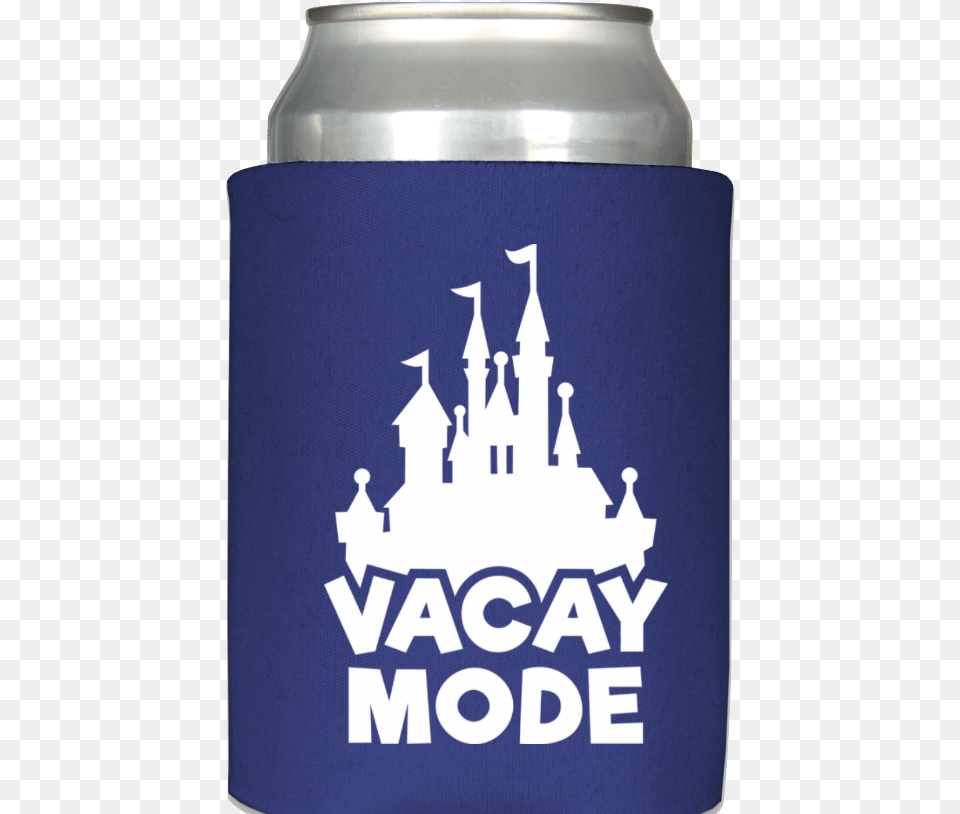 Vacay Mode Cinderella39s Castle Drink Koozie Disney White Sticker Decal Castle Magic Kingdom White, Alcohol, Beer, Beverage, Lager Png Image