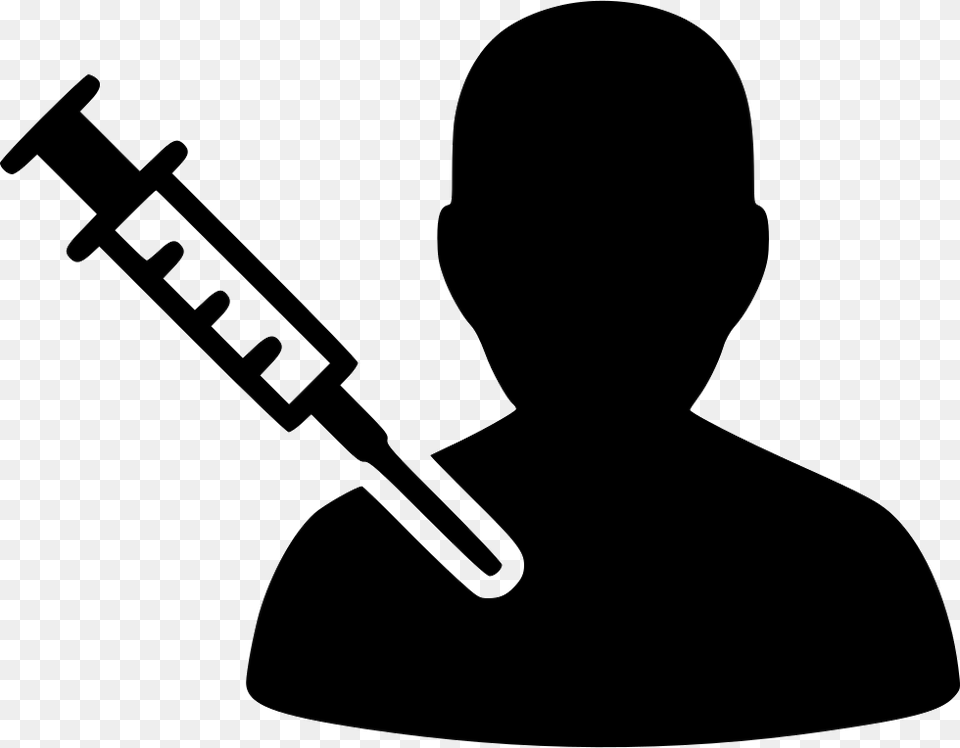 Vaccination Svg Icon Vaccine Icon, Silhouette, Stencil, Adult, Male Free Transparent Png