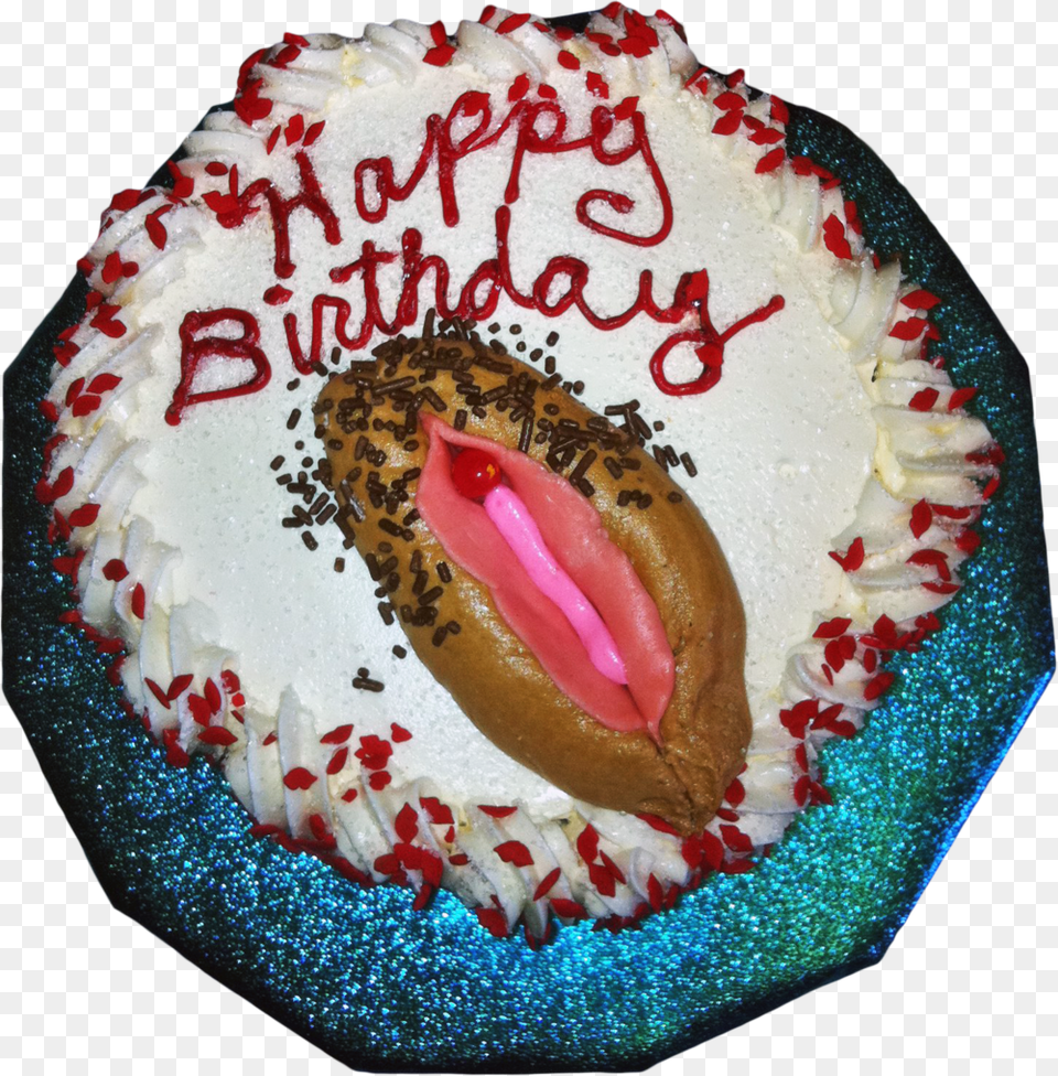 Vagina Cake Happy Birthday Vagina Cake, Birthday Cake, Cream, Dessert, Food Png