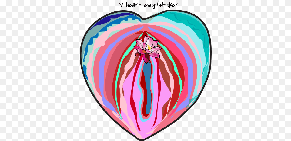 Vagina Heart Patch Happy Noise Illustration, Flower, Petal, Plant, Balloon Png