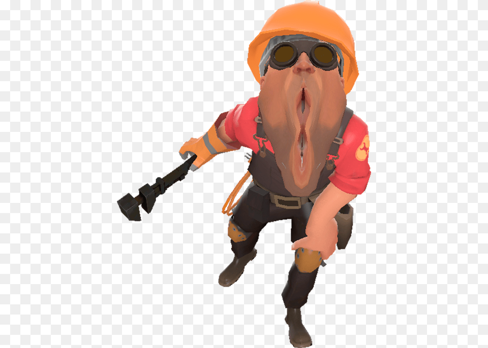 Vagineer Team Fortress 2 Vagineer, Clothing, Hardhat, Helmet, Baby Png Image