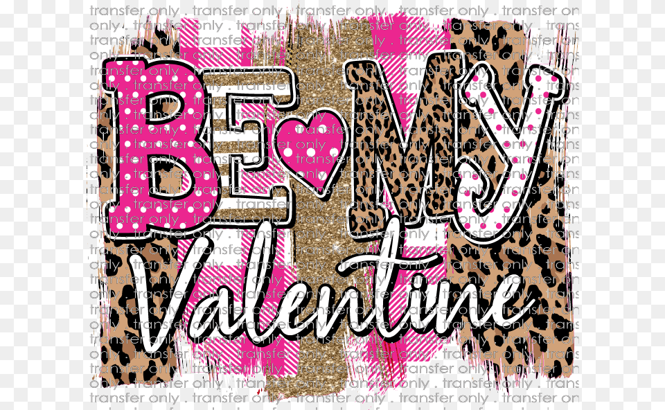 Val 71 Be My Valentine Brush Stroke Girly, Art, Advertisement, Text, Purple Png Image