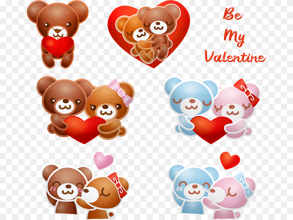 Valentine Bears Love Valentine S Day Bear Teddy Lindas De San Valentin, Heart, Balloon Free Png Download