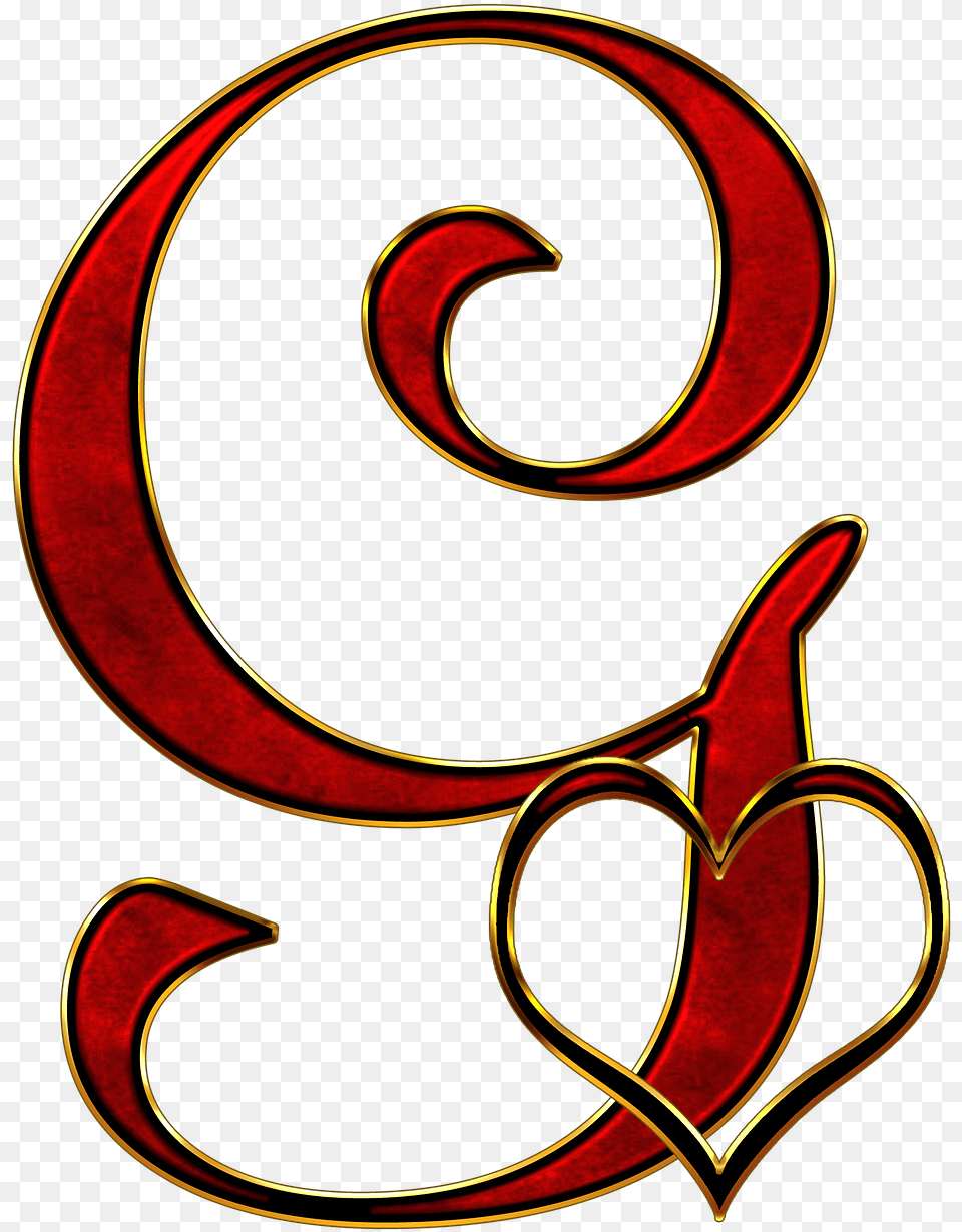 Valentine Capital Letter G G Letter Images In Heart, Alphabet, Ampersand, Symbol, Text Png Image