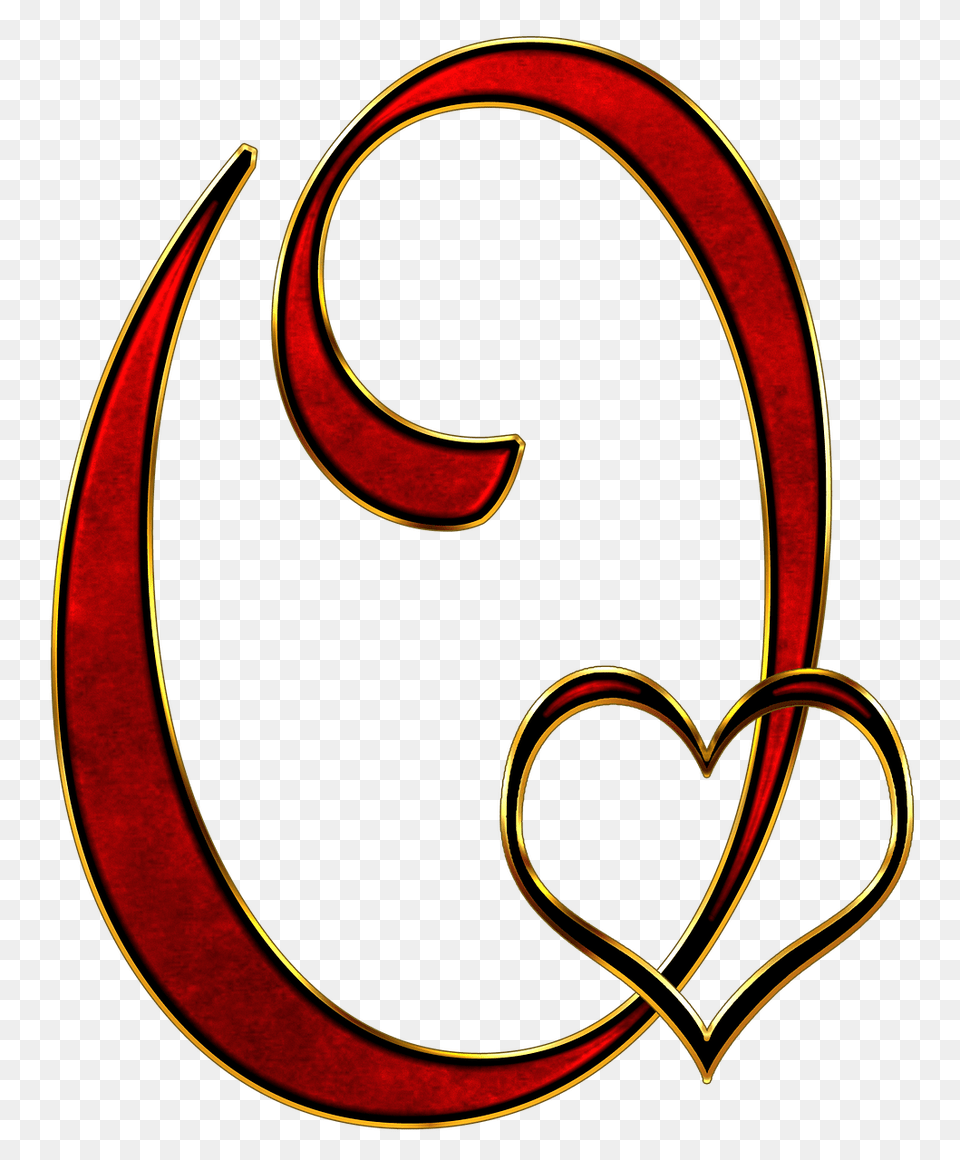 Valentine Capital Letter O, Symbol, Calligraphy, Handwriting, Text Free Png Download