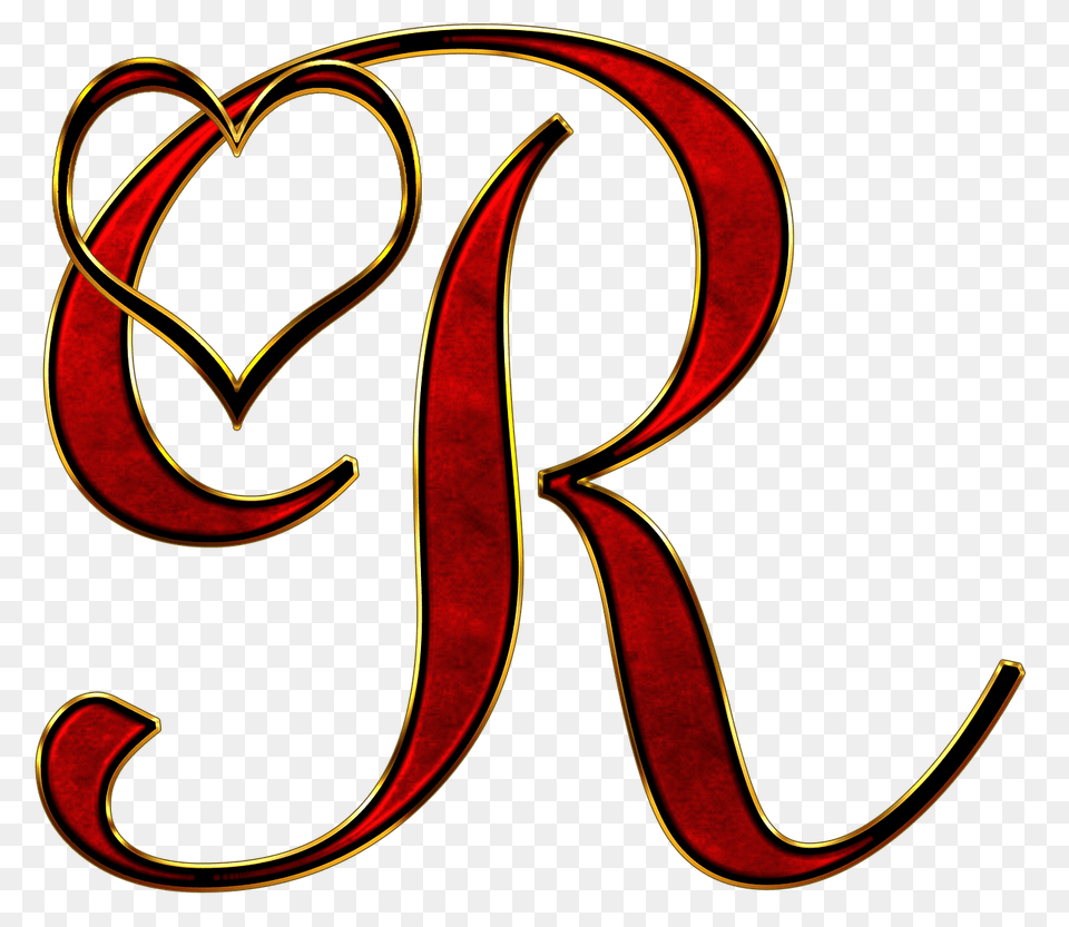 Valentine Capital Letter R, Calligraphy, Handwriting, Text, Smoke Pipe Png