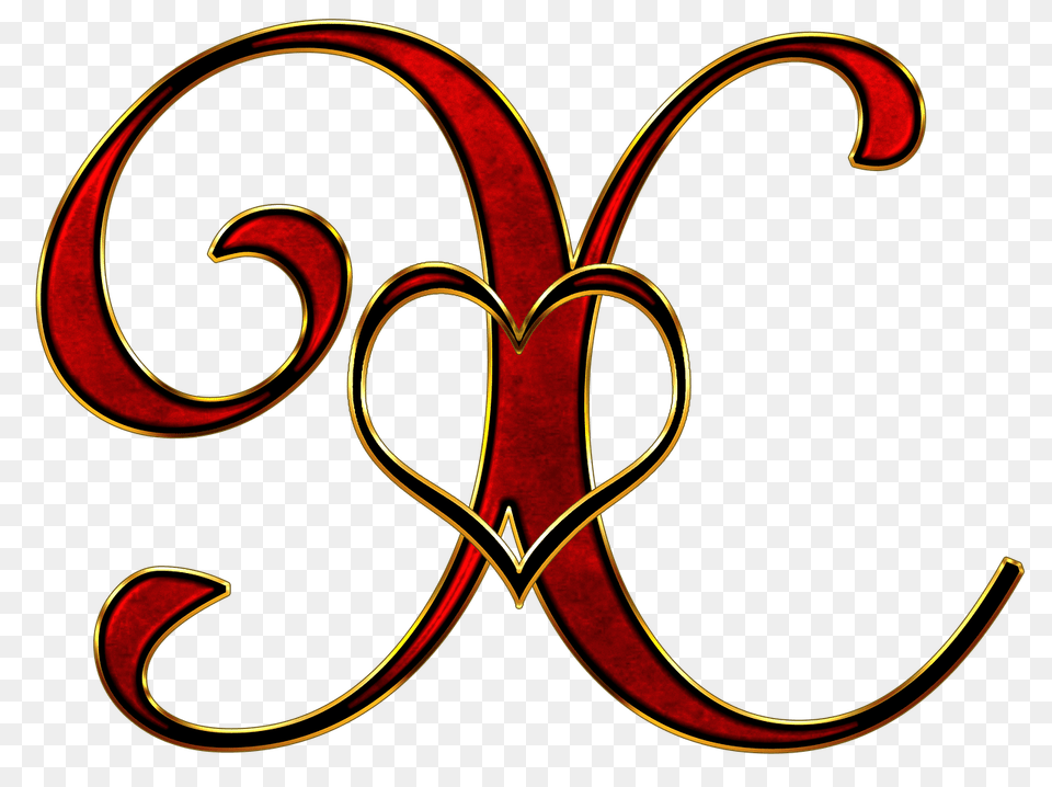 Valentine Capital Letter X, Smoke Pipe, Calligraphy, Handwriting, Text Free Png