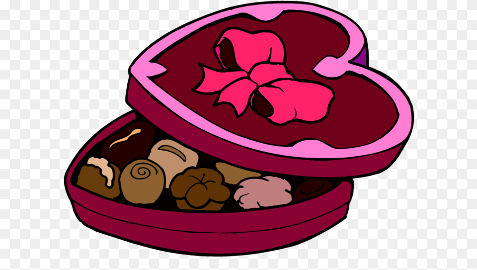 Valentine Chocolate Clipart, Flower, Plant, Food Png Image