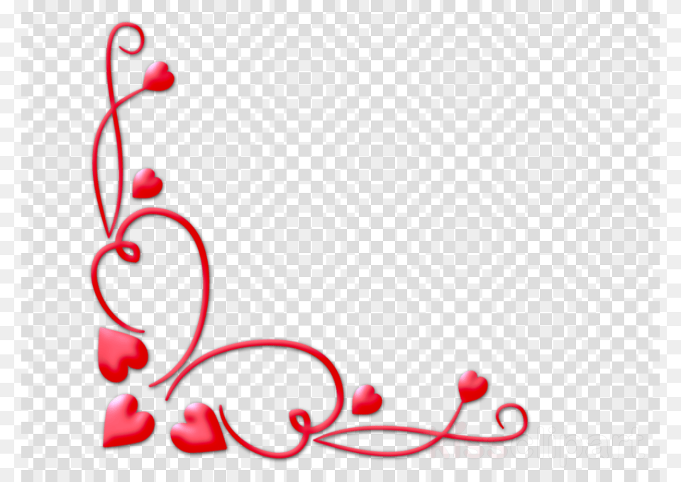 Valentine Corner Clipart Borders And Frames Clip Heart Border, Art, Pattern, Graphics, Game Free Png Download