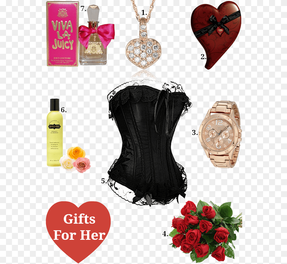 Valentine Day Gifts For Her Valentine39s Day Gifts For Her Ideas, Wristwatch, Necklace, Jewelry, Accessories Free Png
