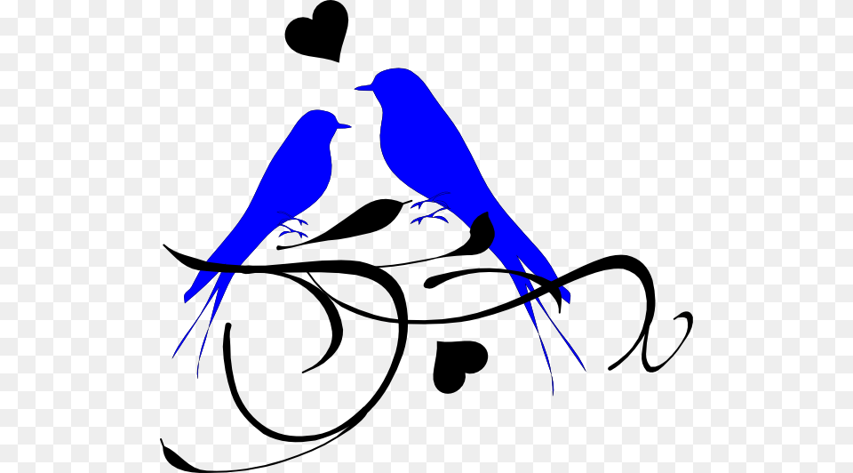 Valentine Gifs Valentine Animations Clipart Love Birds Black And White, Animal, Bird, Adult, Bluebird Png Image