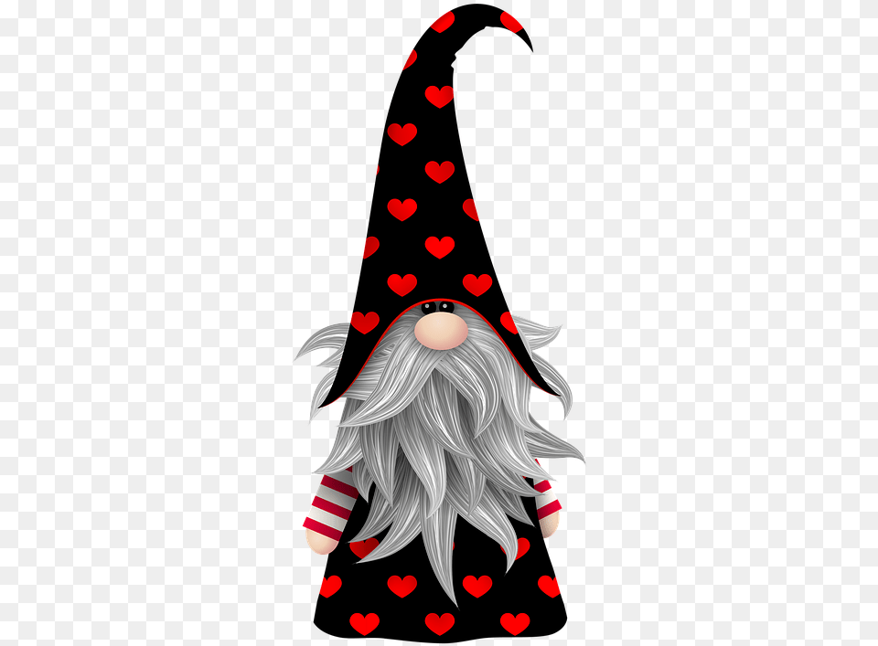 Valentine Gnome Scandivian Image On Pixabay Christmas Gnome, Clothing, Hat, Book, Comics Free Transparent Png