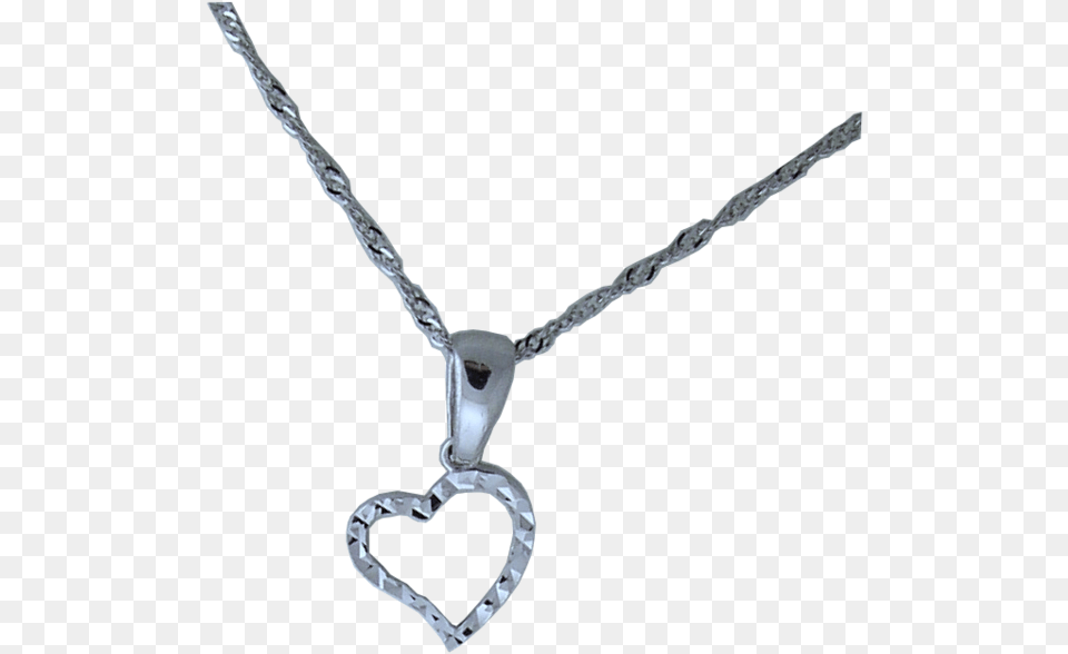 Valentine Heart Pendant White Or Yellow Gold Chain Necklace, Accessories, Jewelry, Diamond, Gemstone Free Png