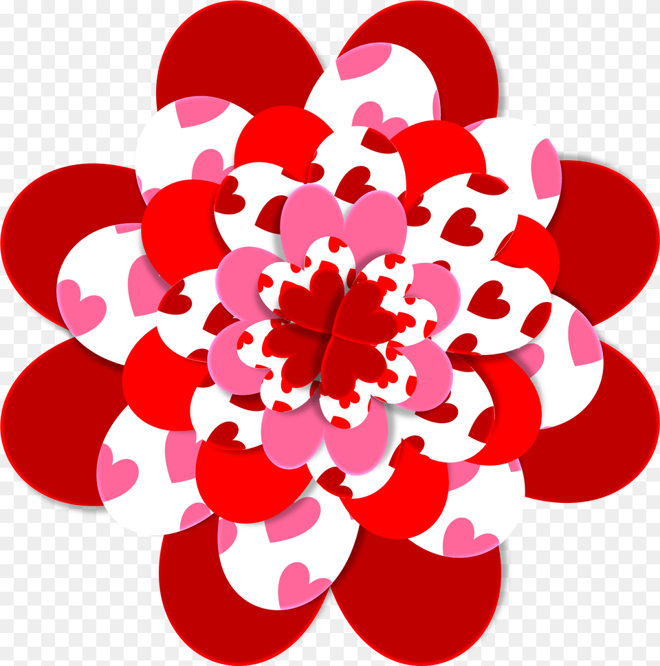 Valentine Heart Shape Flower Love Day, Dahlia, Plant, Food, Ketchup Png
