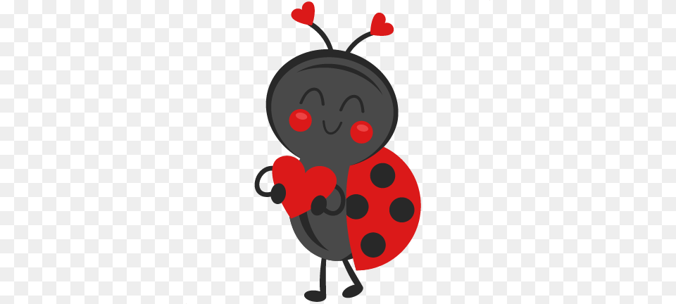Valentine Ladybug Svg Scrapbook Cut File Cute Clipart Valentine Ladybug Clip Art, Food, Fruit, Plant, Produce Free Png Download