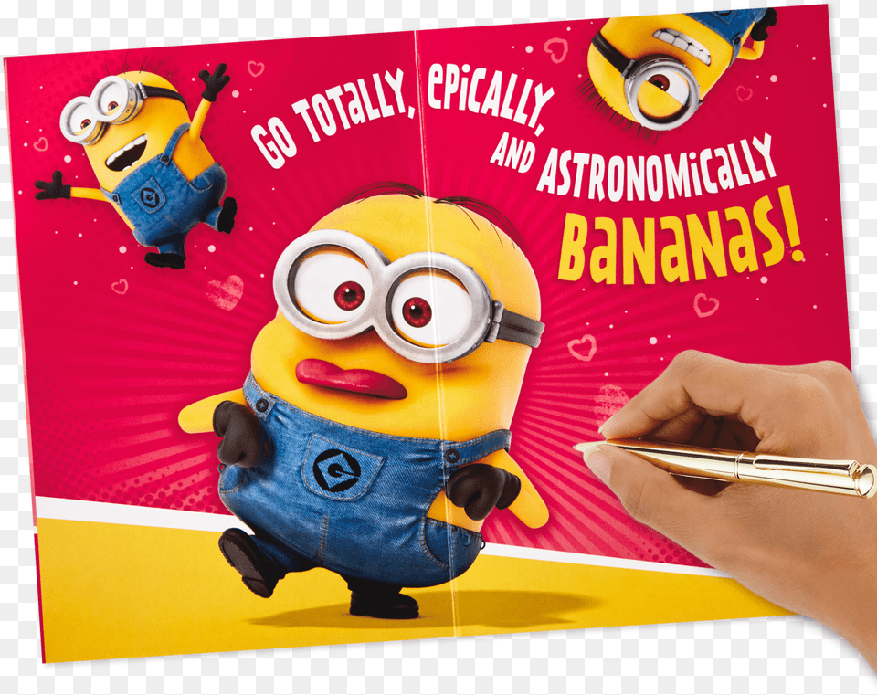 Valentine Minion I M Weird But I Love You, Advertisement, Poster, Toy, Adult Png Image