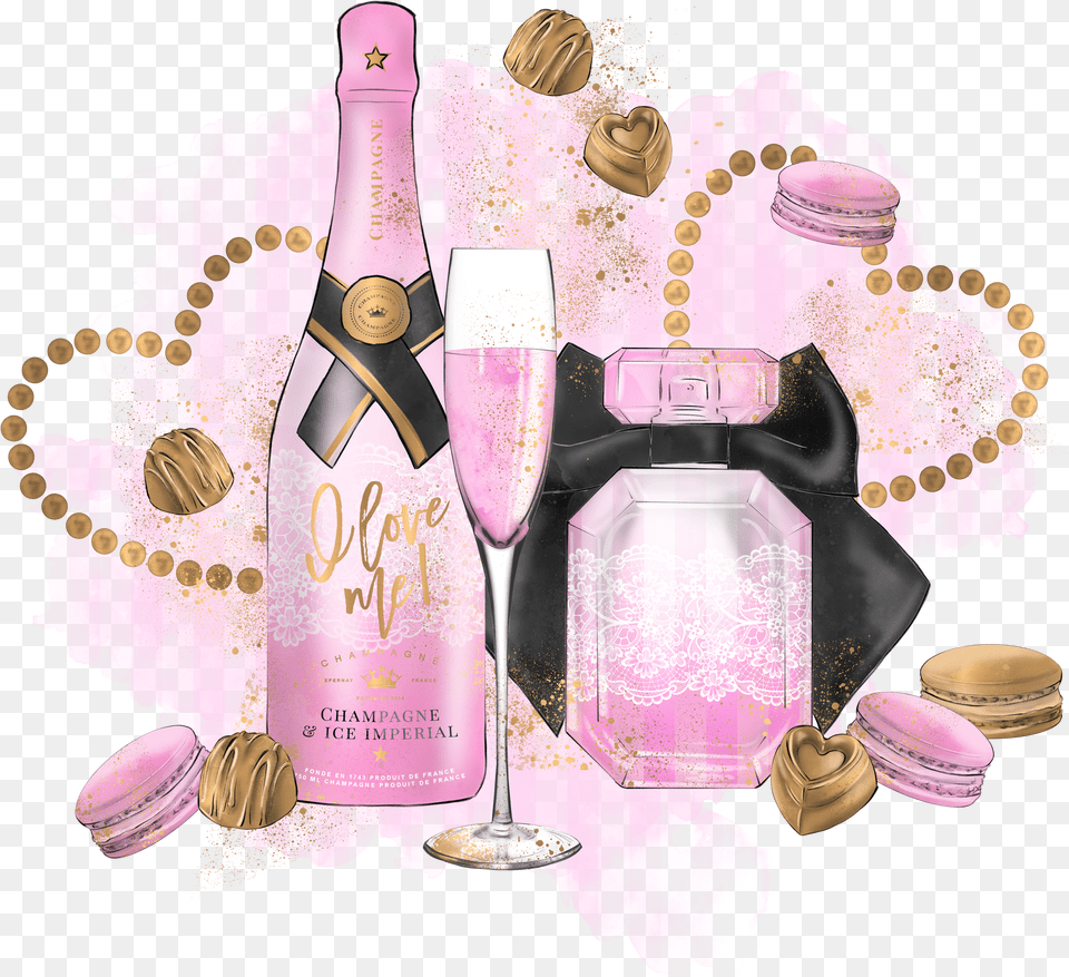 Valentine Pink Champ Champagne Pink Free Png Download