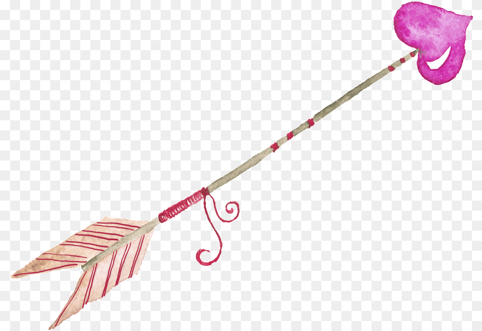 Valentine S Day Bow And Arrow Decoration Heart, Flower, Plant, Rose, Weapon Free Transparent Png