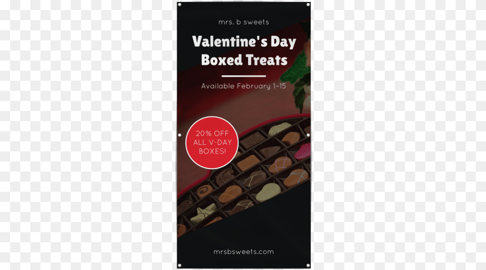 Valentine S Day Candy Banner Template Preview Chocolate, Dessert, Food, Cocoa, Sweets Png Image