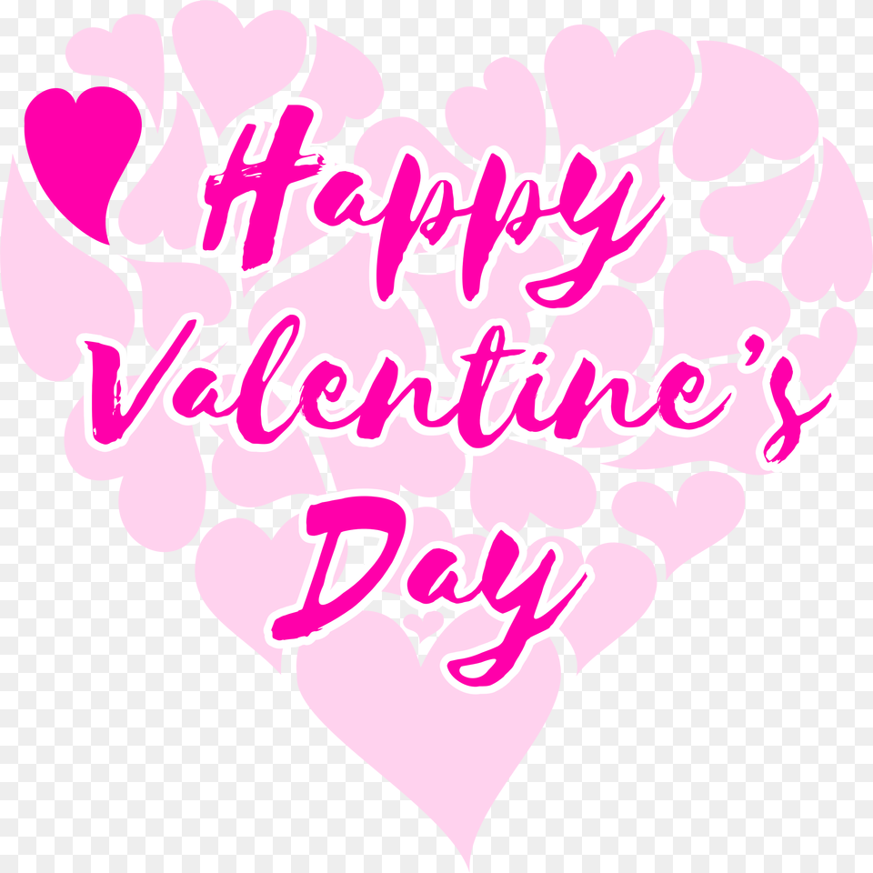 Valentine S Day Clip Art Valentine S Day Quot Happy, Heart, Plant, Flower, Petal Free Png Download
