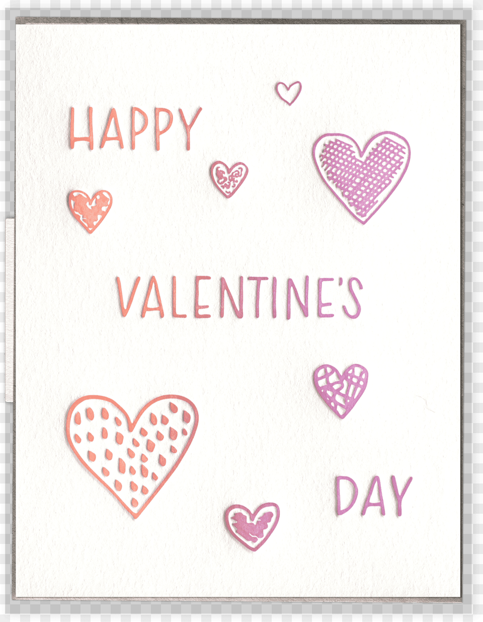 Valentine S Day Hearts Letterpress Greeting Card Heart, Envelope, Greeting Card, Mail Png
