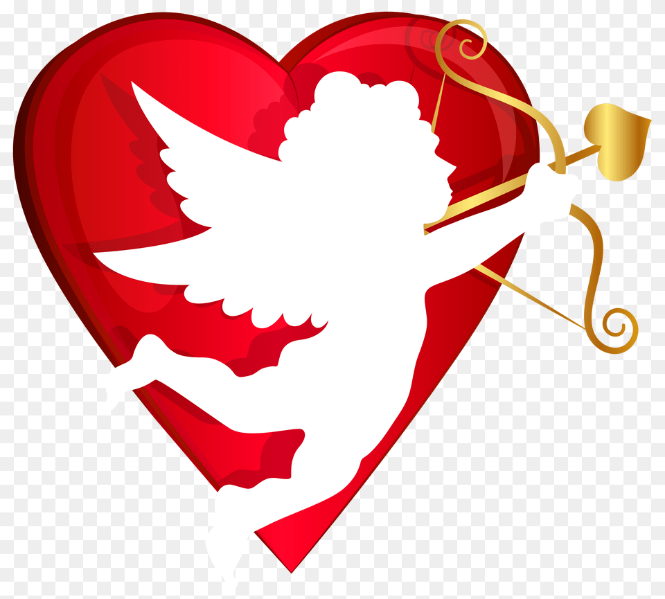 Valentine White Heart Clipart Clipart, Cupid, Dynamite, Weapon Free Png Download