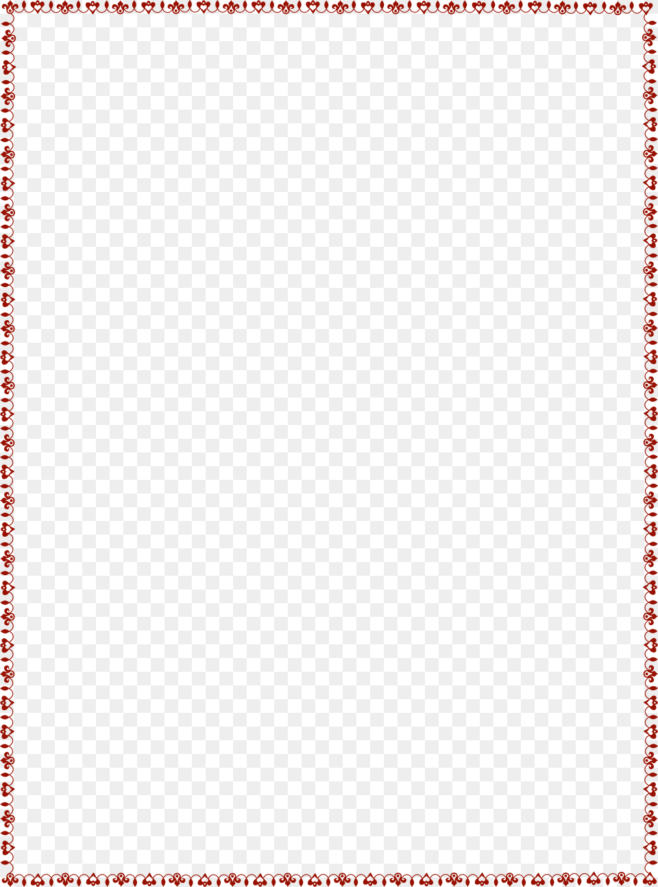 Valentinequots Border Clip Art Image Thin Red Christmas Border, Maroon Free Png Download