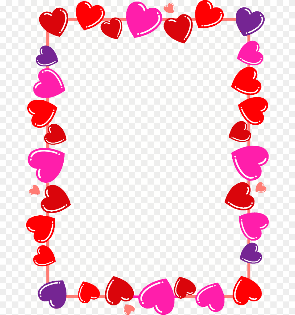 Valentines Border Clipart Clip Art Borders Heart, Balloon, Flower, Petal, Plant Free Transparent Png