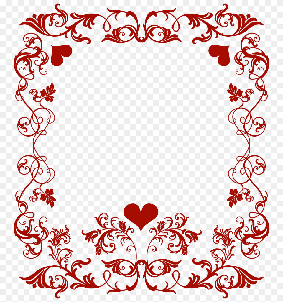 Valentines Border Clipart Valentine Clip Art Wave, Floral Design, Graphics, Pattern Png Image
