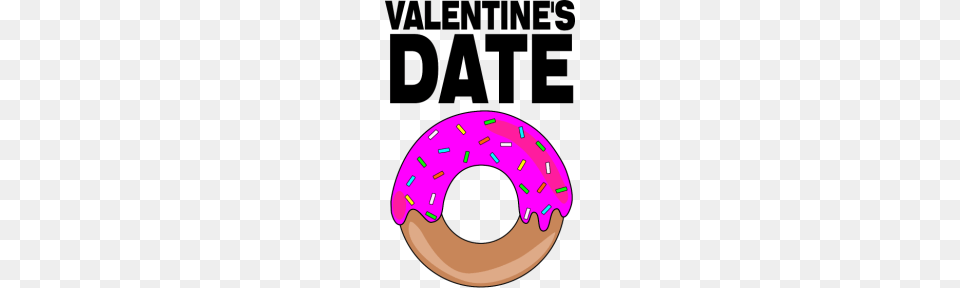 Valentines Date Donut Single Solo Forever Alone, Food, Sweets, Disk Png Image
