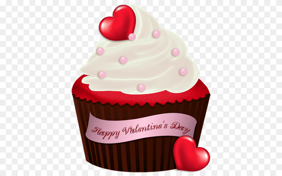 Valentines Day, Birthday Cake, Cake, Cream, Cupcake Free Png Download