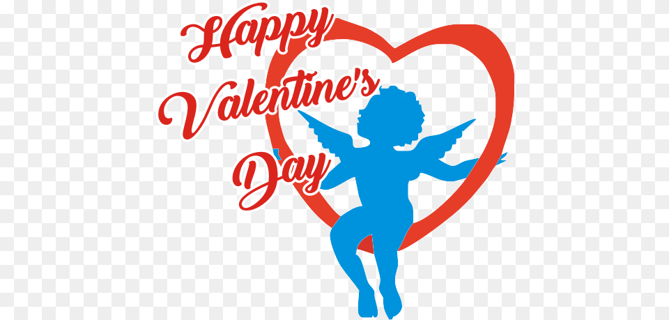 Valentines Day Background, Cupid, Logo, Baby, Person Free Transparent Png
