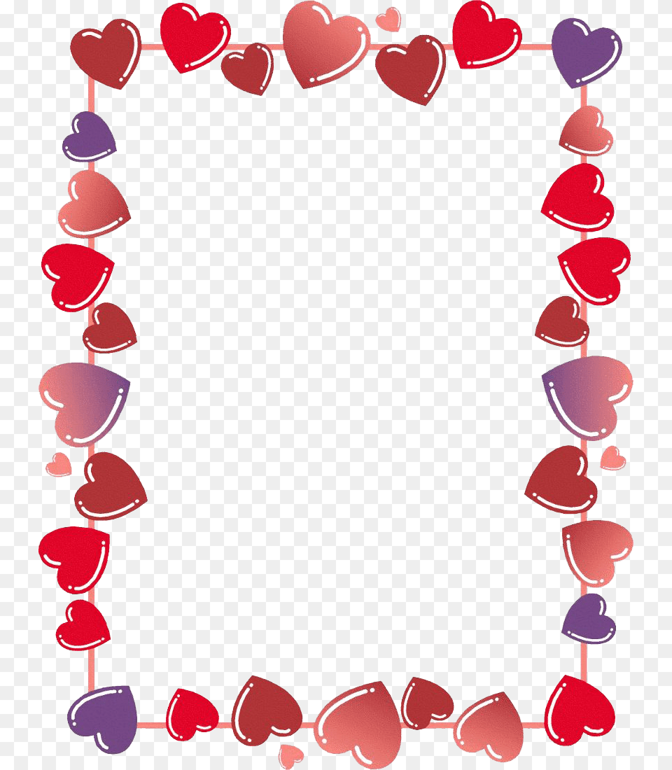 Valentines Day Border February Border Clipart, Flower, Petal, Plant, Balloon Free Png