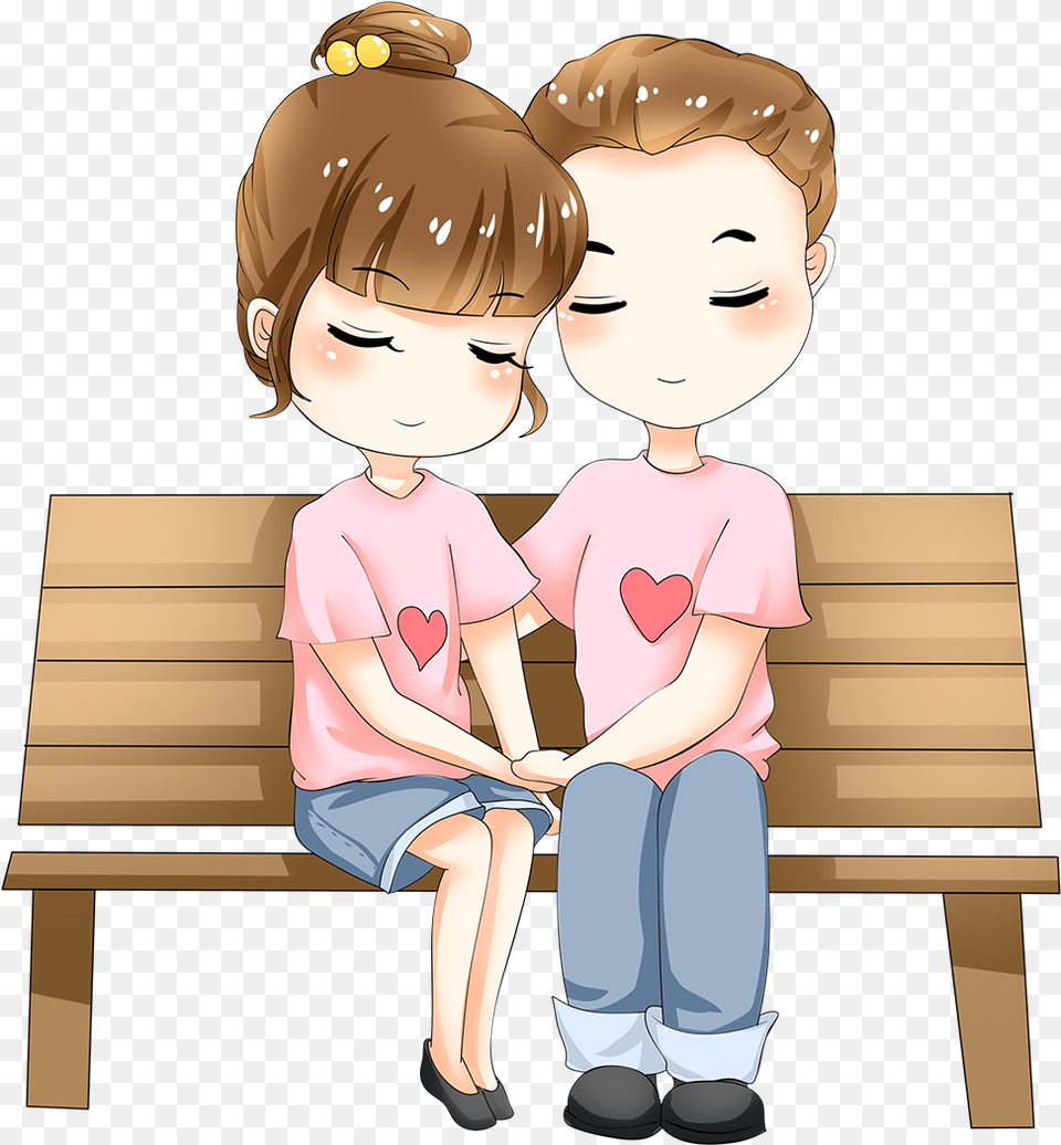 Valentines Day Couple Image Download Searchpngcom Love Cute Couple, Bench, Furniture, Baby, Person Free Png