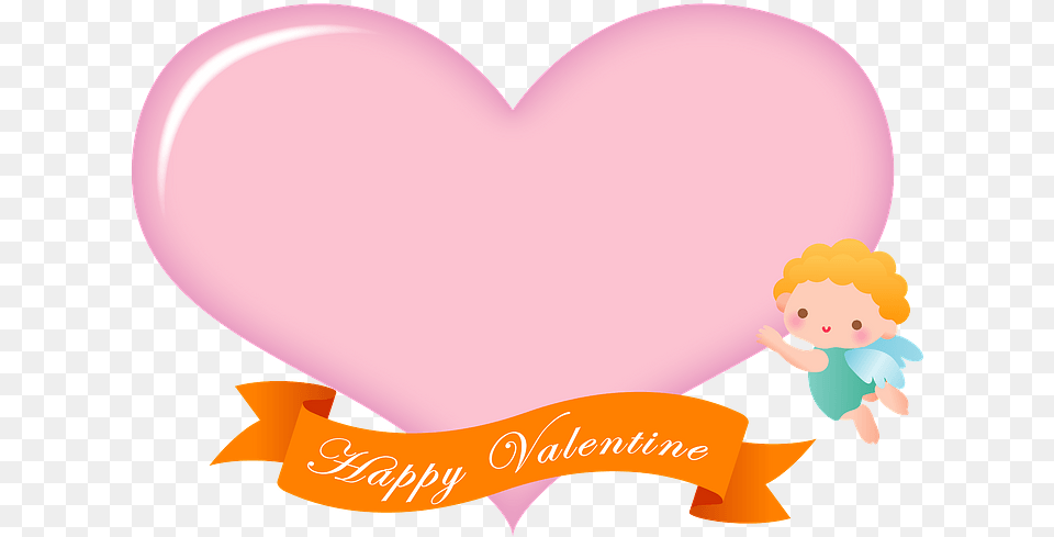 Valentines Day Cupid And Heart Clipart Fictional Character, Balloon, Baby, Person Free Png Download