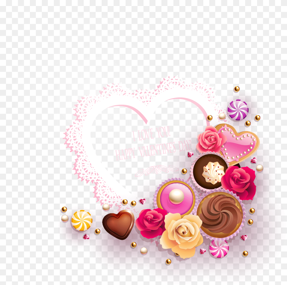 Valentines Day Frame, Art, Graphics, Birthday Cake, Cake Png Image