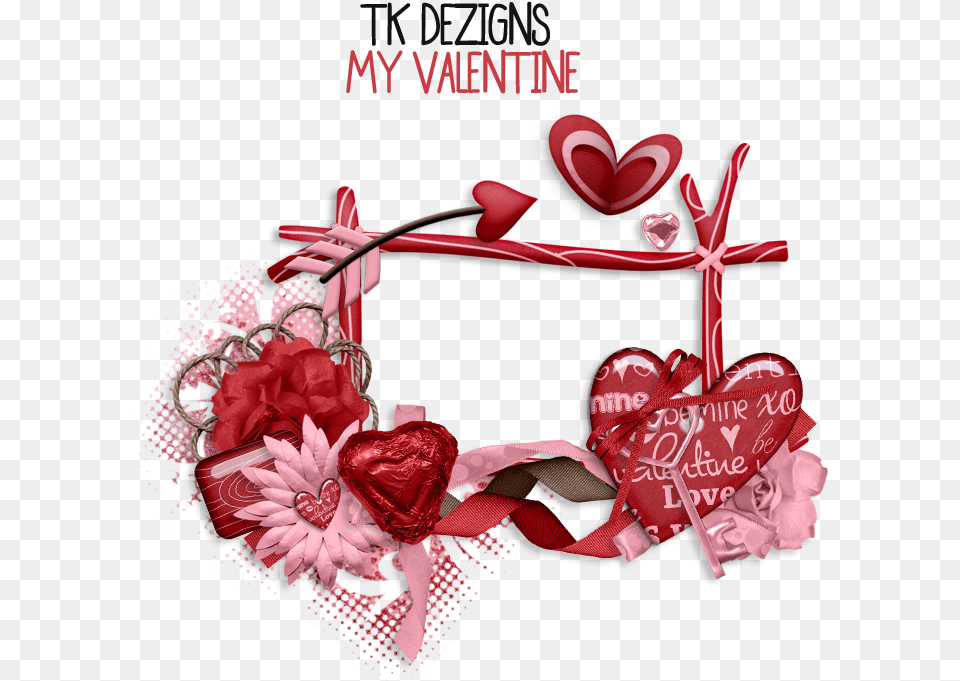 Valentines Day Frame, Flower, Plant, Rose, Heart Free Transparent Png
