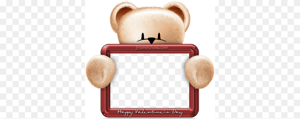 Valentines Day Frame Teddy Bear Photo Frame, Teddy Bear, Toy Png