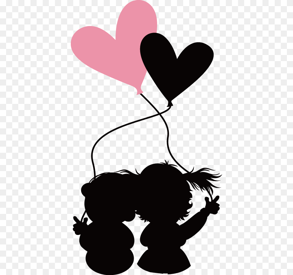 Valentines Day Heart Greeting Card Valentine In Paris, Silhouette, Baby, Person, Stencil Free Transparent Png