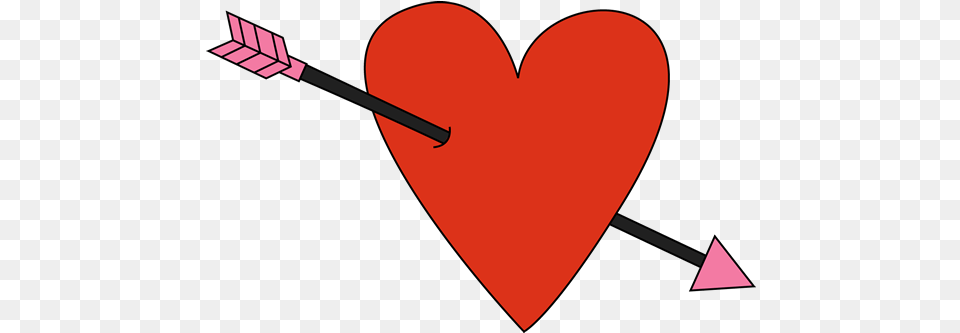 Valentines Day Heart Picture Arts Heart With An Arrow Through Free Png