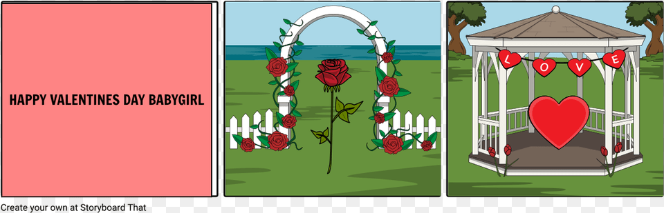 Valentines Day Illustration, Outdoors, Architecture, Gazebo Free Png